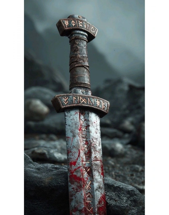 Kılıç Kapı Direk Kaplama Folyosu BASKILI STİCKER Sağ-Sol 2 Adet 22*50 CM