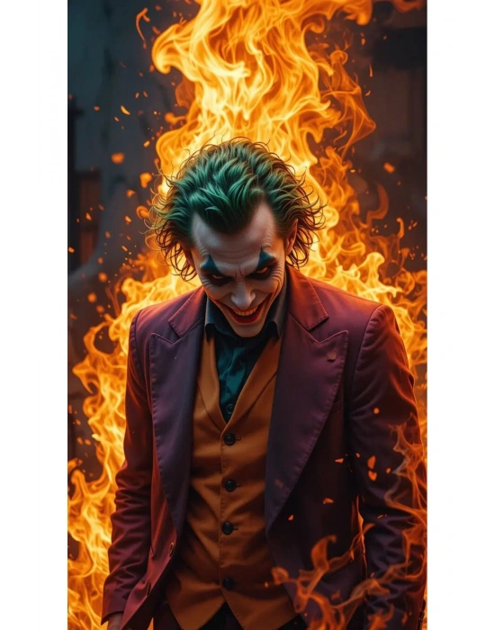 Joker Kapı Direk Kaplama Folyosu BASKILI STİCKER Sağ-Sol 2 Adet 22*50 CM