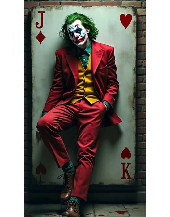 Joker Kapı Direk Kaplama Folyosu BASKILI STİCKER Sağ-Sol 2 Adet 22*50 CM