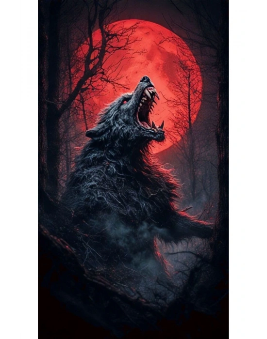 Kurt Kapı Direk Kaplama Folyosu BASKILI STİCKER Sağ-Sol 2 Adet 22*50 CM