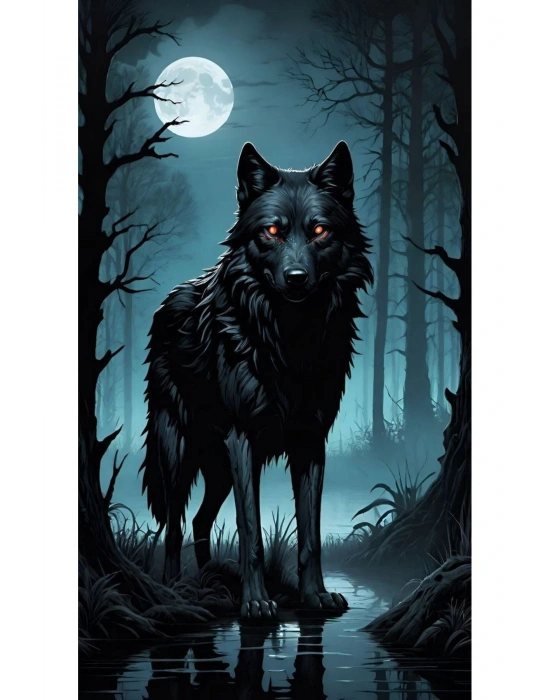 Kurt Kapı Direk Kaplama Folyosu BASKILI STİCKER Sağ-Sol 2 Adet 22*50 CM