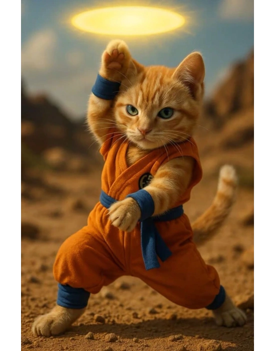 Kedi Kapı Direk Kaplama Folyosu BASKILI STİCKER Sağ-Sol 2 Adet 22*50 CM