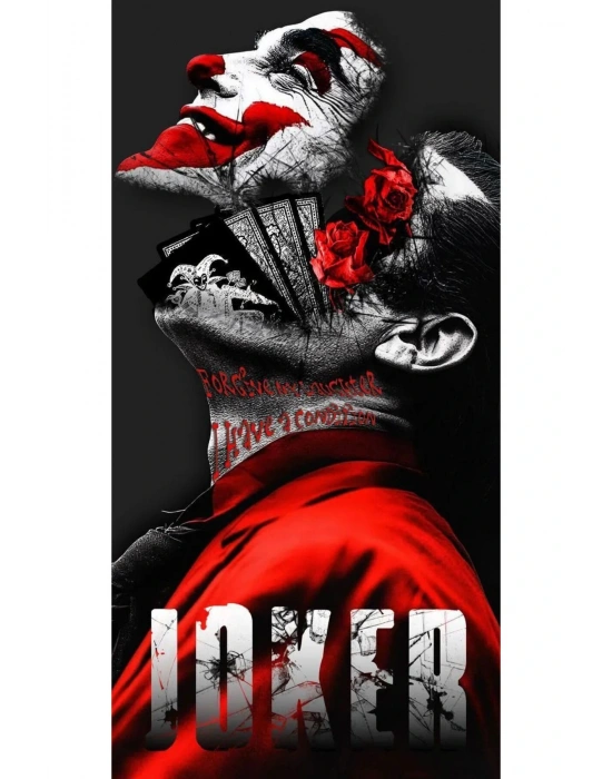 Joker Kapı Direk Kaplama Folyosu BASKILI STİCKER Sağ-Sol 2 Adet 22*50 CM