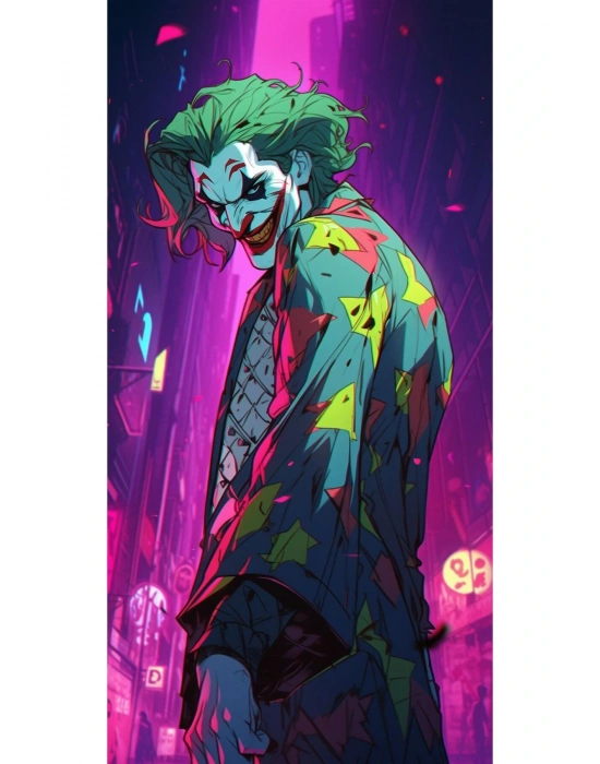 Joker Kapı Direk Kaplama Folyosu BASKILI STİCKER Sağ-Sol 2 Adet 22*50 CM