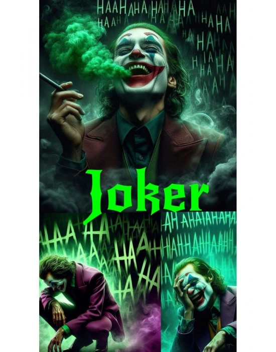 Joker Kapı Direk Kaplama Folyosu BASKILI STİCKER Sağ-Sol 2 Adet 22*50 CM