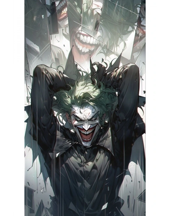 Joker Kapı Direk Kaplama Folyosu BASKILI STİCKER Sağ-Sol 2 Adet 22*50 CM