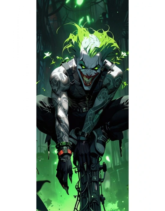 Joker Kapı Direk Kaplama Folyosu BASKILI STİCKER Sağ-Sol 2 Adet 22*50 CM