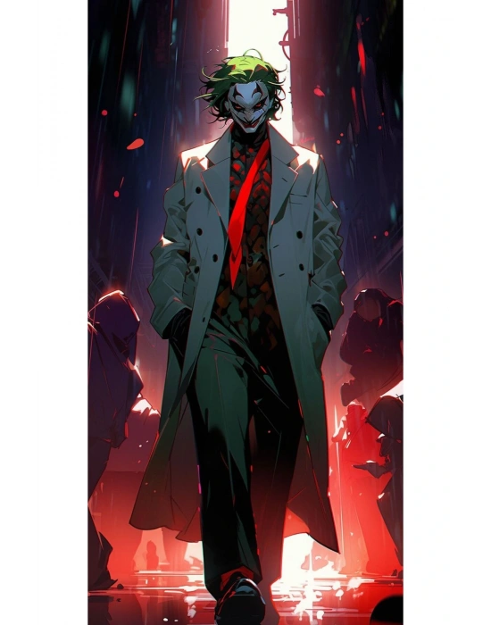 Joker Kapı Direk Kaplama Folyosu BASKILI STİCKER Sağ-Sol 2 Adet 22*50 CM