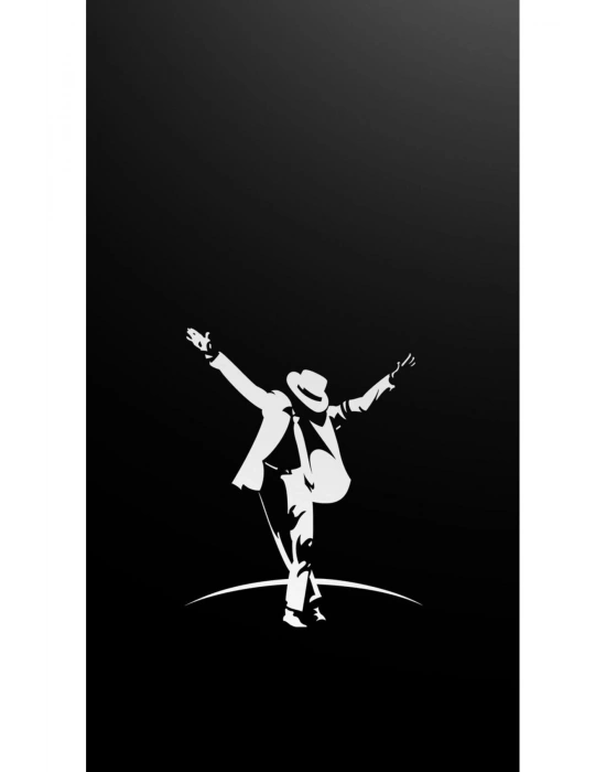 Michael Jackson Kapı Direk Kaplama Folyosu BASKILI STİCKER Sağ-Sol 2 Adet 22*50 CM