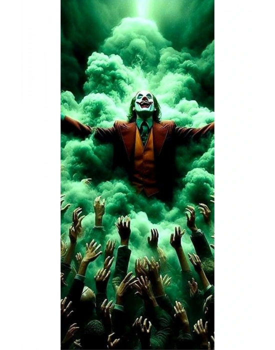 Joker Kapı Direk Kaplama Folyosu BASKILI STİCKER Sağ-Sol 2 Adet 22*50 CM