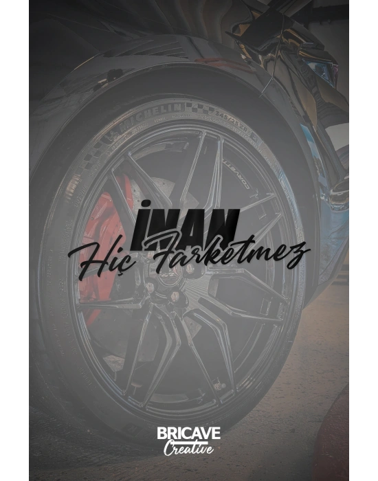 İnan Hiç Farketmez Yazı JDM Araba-Motosiklet Cam Etiket Sticker 20x7cm