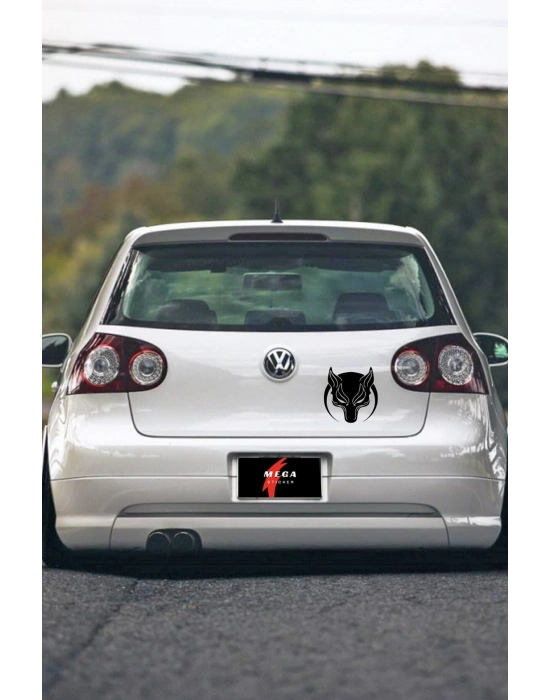 Börü Kurt Araba, Motorsiklet, Kask, Laptop Sticker 20 Cm