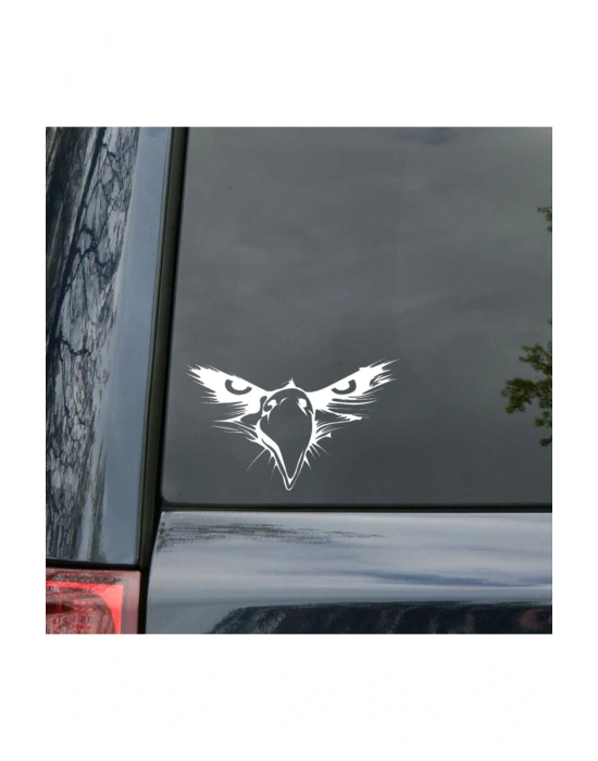 Kartal Göz Sticker Araba, Motorsiklet, Kask, Laptop, Cam Sticker 14x9 Cm