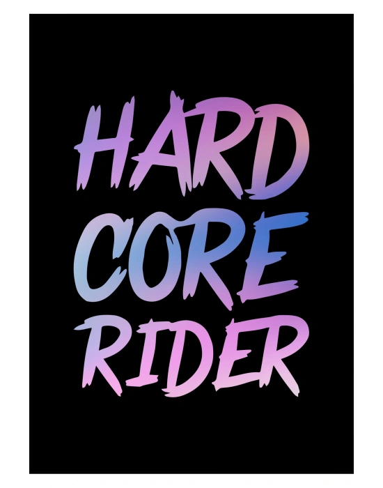 Hard Core Rider Sticker Cam Sticker Oto Sticker 14X18 Cm
