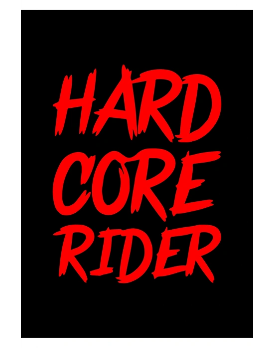 Hard Core Rider Sticker Cam Sticker Oto Sticker 14X18 Cm