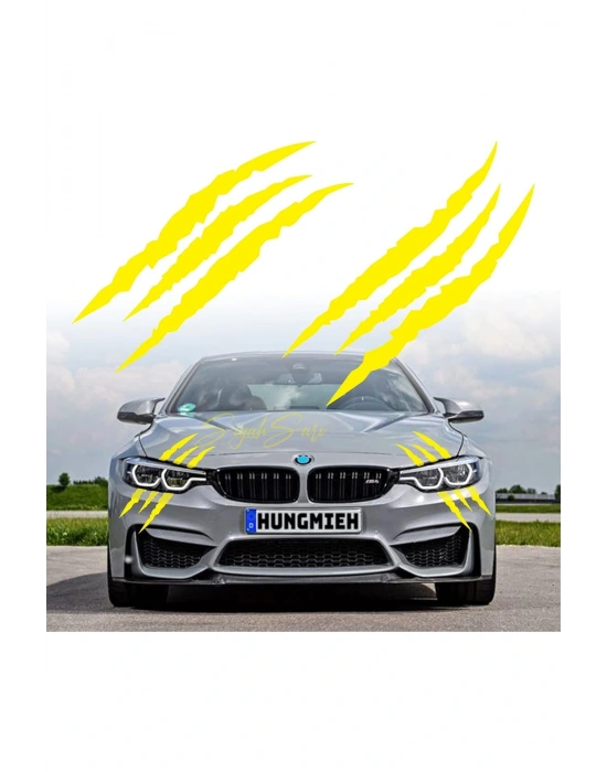 Monster Pençe Araba Araç Oto Sticker Etiket Folyo