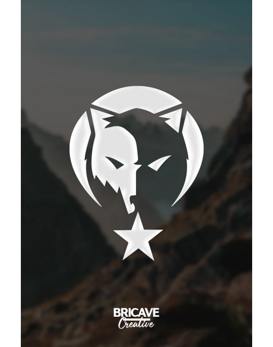 Kurt Börü Logo Araba-motosiklet Sticker 22x28cm