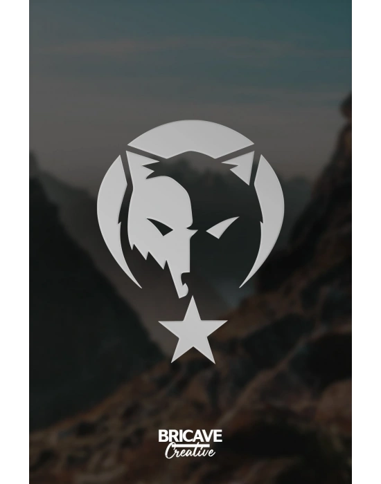 Kurt Börü Logo Araba-motosiklet Sticker 22x28cm