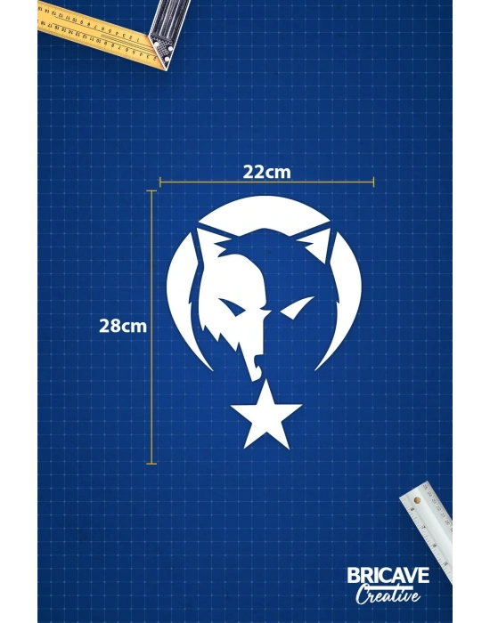 Kurt Börü Logo Araba-motosiklet Sticker 22x28cm