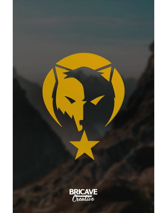 Kurt Börü Logo Araba-motosiklet Sticker 22x28cm