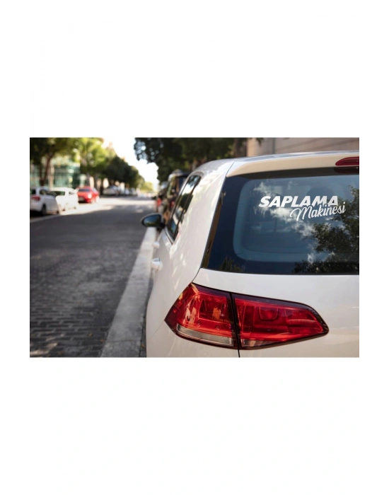 Saplama Makinesi Jdm Yazı Araba-motosiklet Cam Etiket Sticker 18x6cm