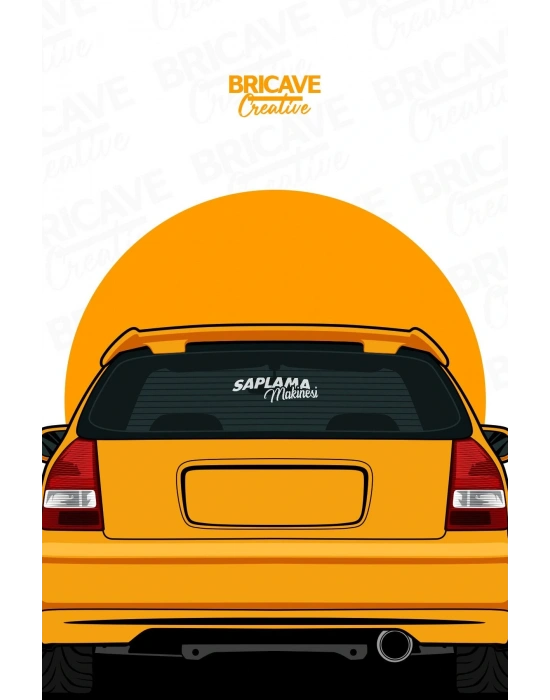 Saplama Makinesi Jdm Yazı Araba-motosiklet Cam Etiket Sticker 18x6cm