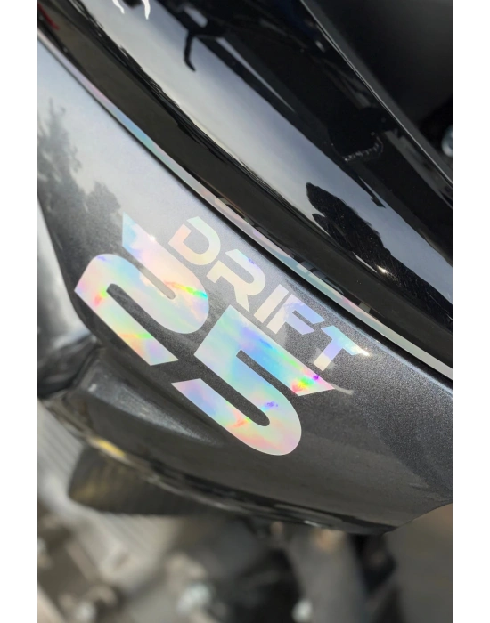 Motor Için Dekoratif Sticker Hologramlı Parlak Drift 25 Etiket