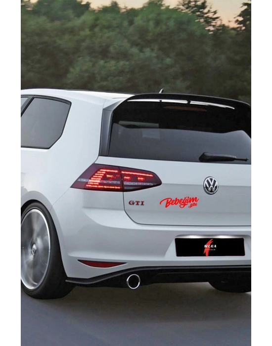 Bebeğim Gibi Araba Motorsiklet Kask Laptop Sticker 17x5 Cm