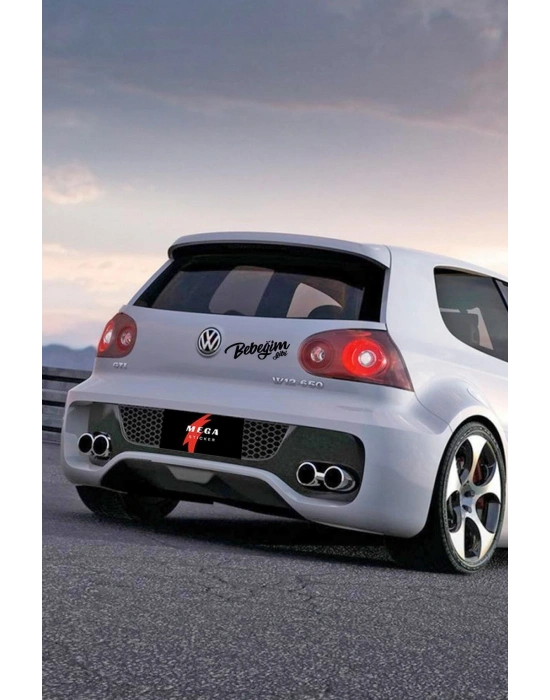 Bebeğim Gibi Araba Motorsiklet Kask Laptop Sticker 17x5 Cm