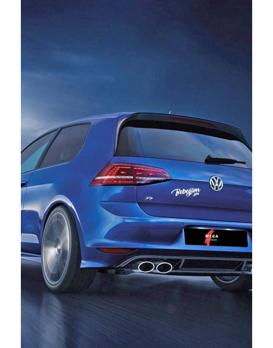 Bebeğim Gibi Araba Motorsiklet Kask Laptop Sticker 17x5 cm