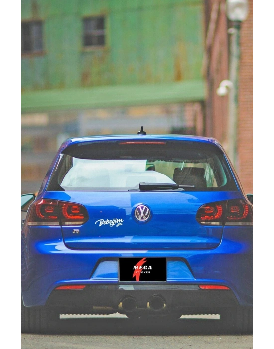 Bebeğim Gibi Araba Motorsiklet Kask Laptop Sticker 17x5 cm