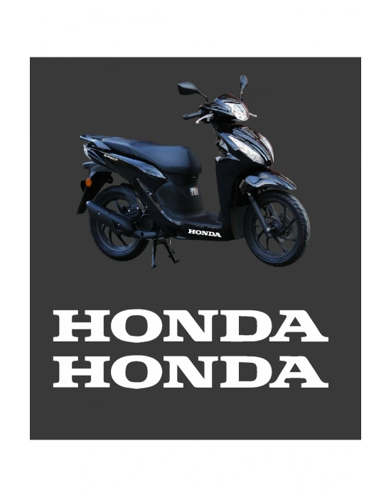 Honda Dio Marşpiyel Sticker Honda Sticker 2 Adet 20cm BEYAZ