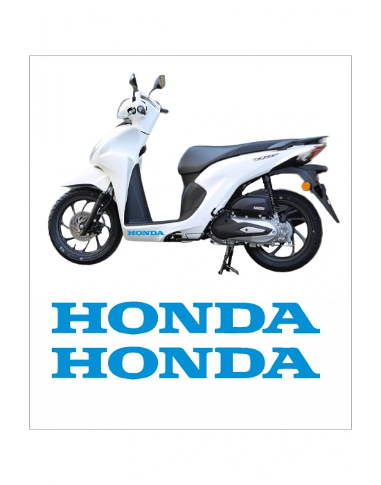 Honda Dio Marşpiyel Sticker Honda Sticker 2 Adet 20cm BEYAZ