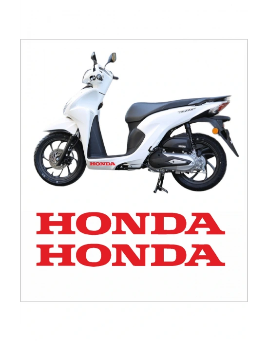 Honda Dio Marşpiyel Sticker Honda Sticker 2 Adet 20cm BEYAZ