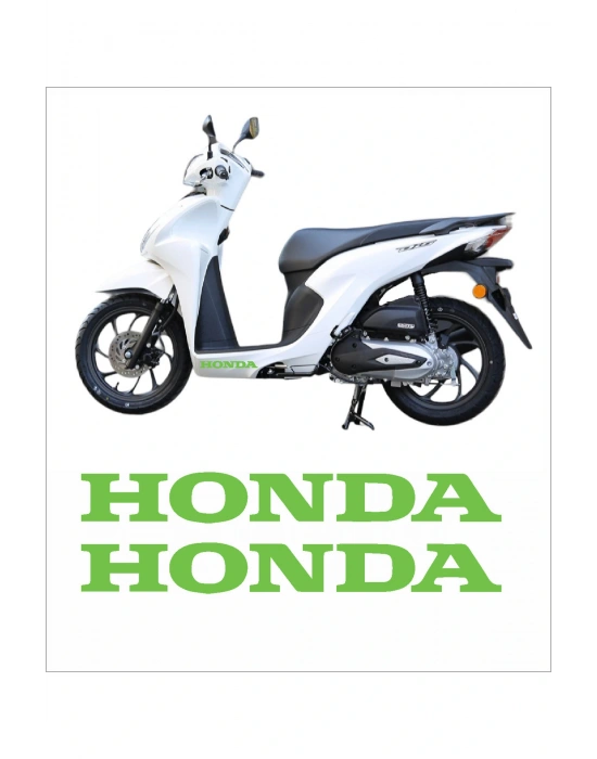 Honda Dio Marşpiyel Sticker Honda Sticker 2 Adet 20cm BEYAZ