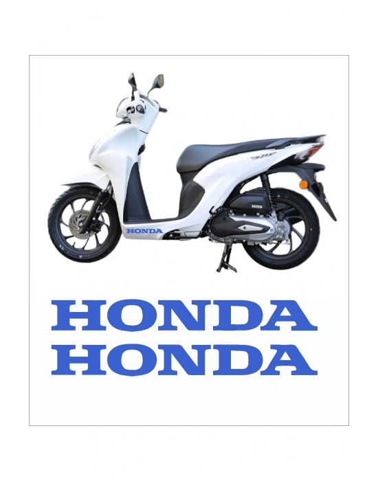 Honda Dio Uyumlu Marşpiyel Sticker Honda Sticker 2 Adet 20cm PARLEMENT MAVİ