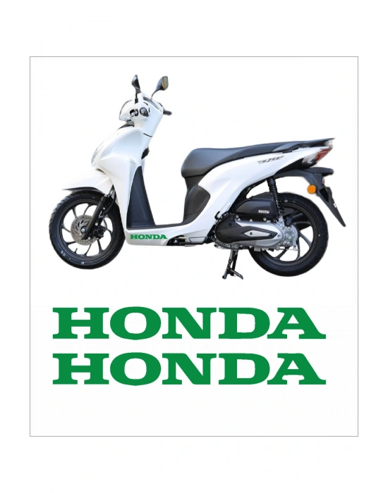 Honda Dio Marşpiyel Sticker Honda Sticker 2 Adet 20cm