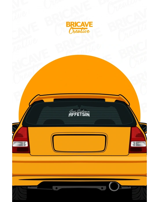 Seni Vicdanın Affetsin Yazı JDM Araba-Motosiklet Cam Etiket Sticker 24x8,4cm