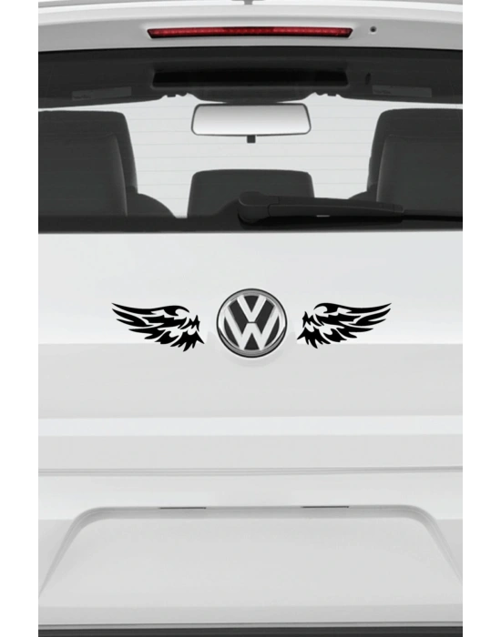 2 Adet Araba Motorsiklet Leptop Kask Kanat Sticker Reflektörlü ve Düz Renkler Fıstık Yeşili