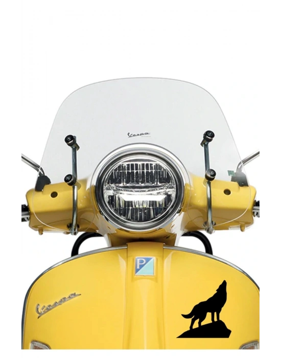 Uluyan Kurt Araba, Motorsiklet, Kask, Laptop, Cam Sticker 14x13 Cm