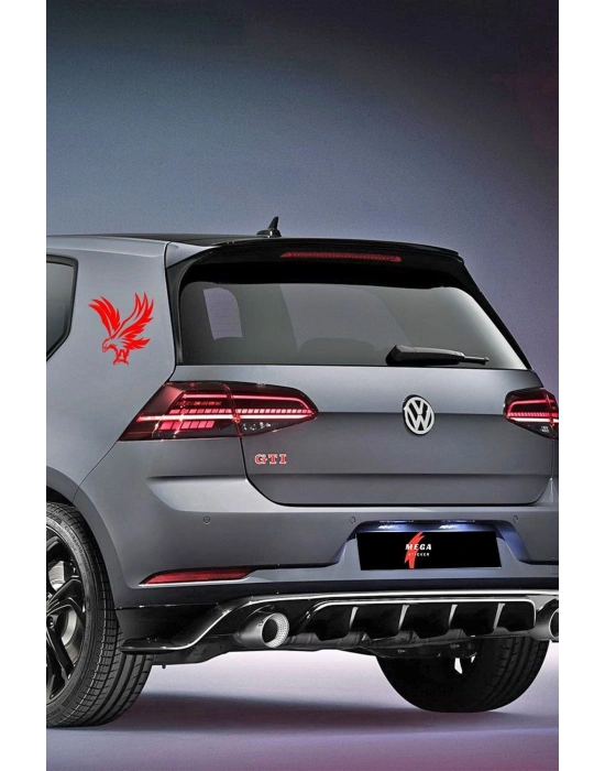 Uçan Kartal Oto Sticker, Motorsiklet Sticker, Kask Sticker 14x12 Cm