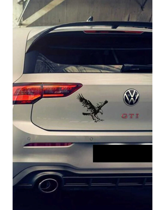 Uçan Kartal Oto Sticker, Motorsiklet Sticker, Kask Sticker 16 X 15 Cm
