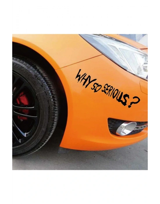 Why so serious Araba, Motorsiklet, Kask, Laptop,cam Sticker 20x6 Cm