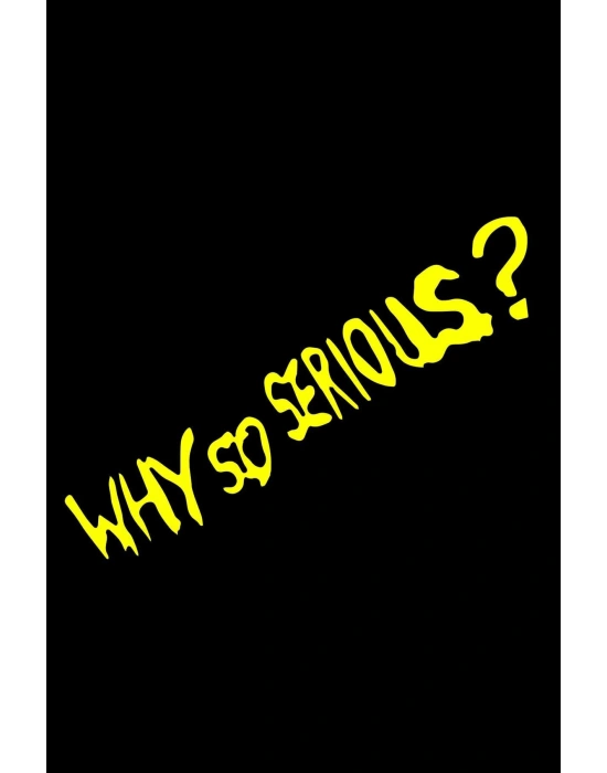 Why so serious Araba, Motorsiklet, Kask, Laptop,cam Sticker 20x6 Cm
