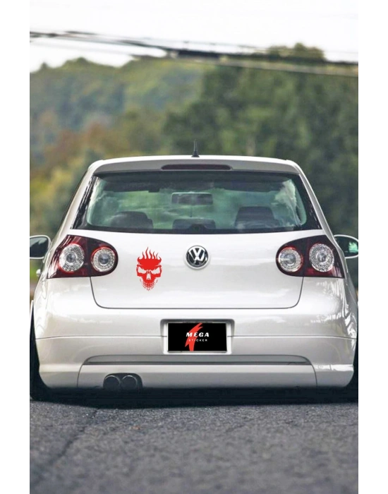 Kuru Kafa Araba, Motorsiklet, Kask, Laptop, Cam Sticker 15x9 Cm