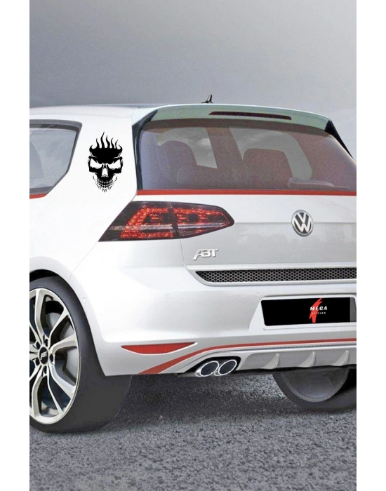 Kuru Kafa Araba, Motorsiklet, Kask, Laptop, Cam Sticker 15x9 Cm