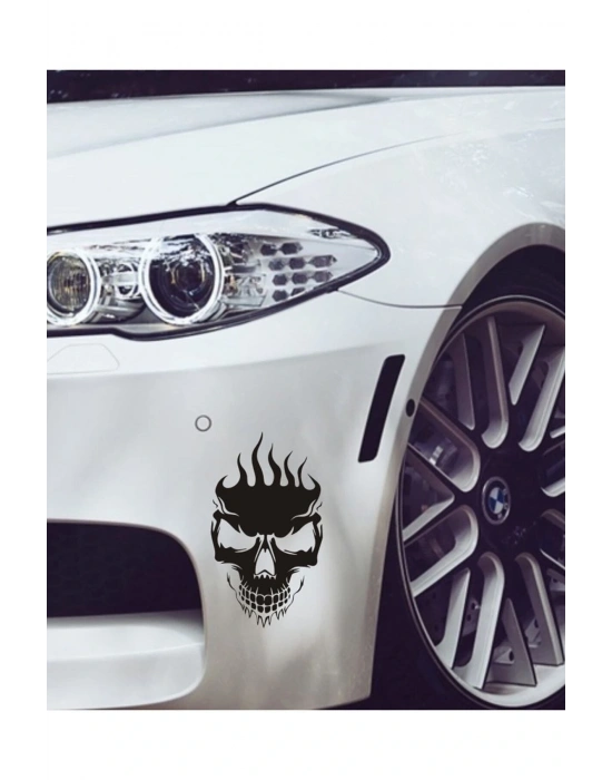 Kuru Kafa Araba, Motorsiklet, Kask, Laptop, Cam Sticker 15x9 Cm