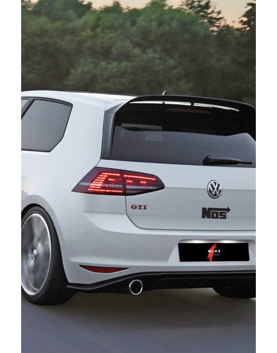 Nos Araba, Motorsiklet, Kask, Laptop, Cam Sticker 13x6 Cm