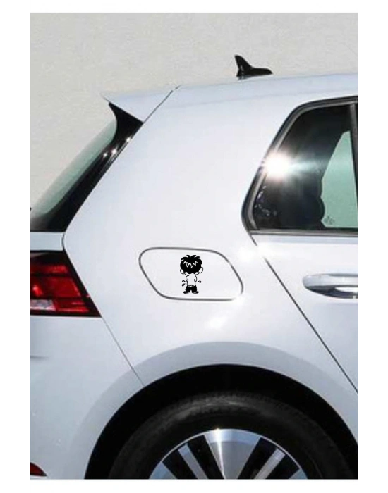 Çiş Yapan Çocuk Depo Kapağı Araba, Motorsiklet, Kask, Laptop, Cam Sticker 12x7 Cm