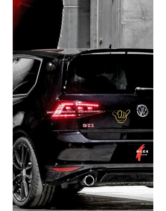 Miki Fare El Araba Motorsiklet Kask Laptop Cam Ve Oto Sticker 15x11 Cm